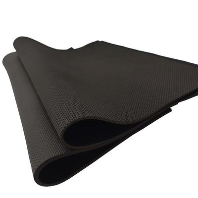 Black Thick 2mm Neoprene Sheet Foam Rolls , Coated Nylon Rubber Sheet